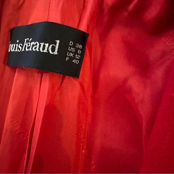 Louis Feraud vintage red jacket - Picture 6 of 12